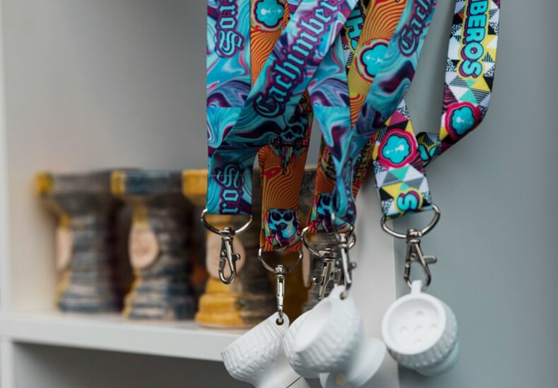 a shelf with a variety of objects on it