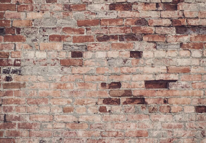 brown and white brick wall