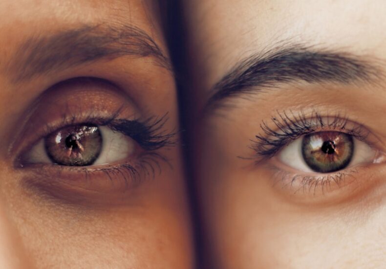 person's eyes