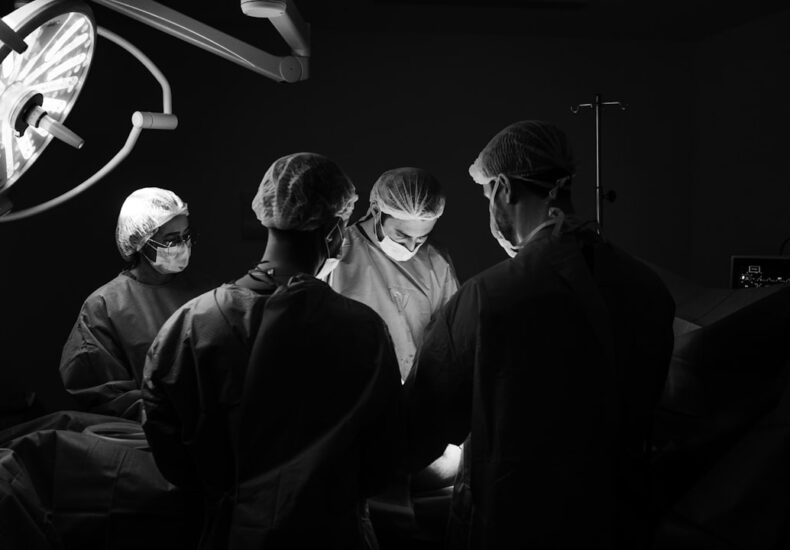 a group of people in a room