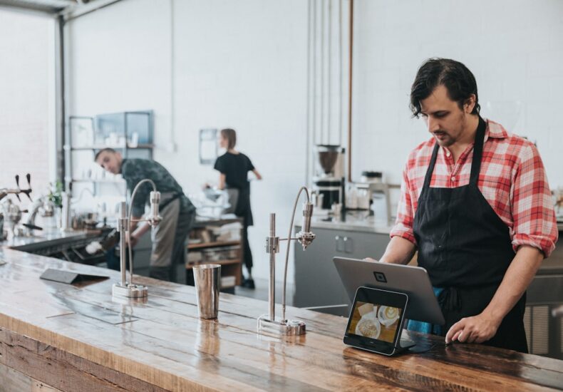 people in kitchen