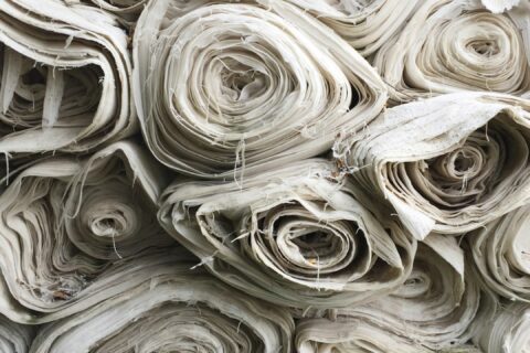 white textile lot