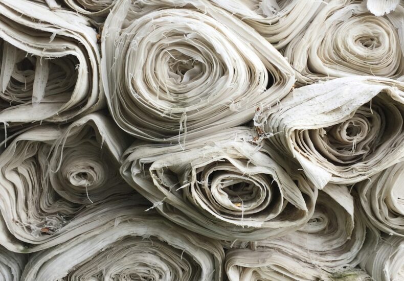 white textile lot